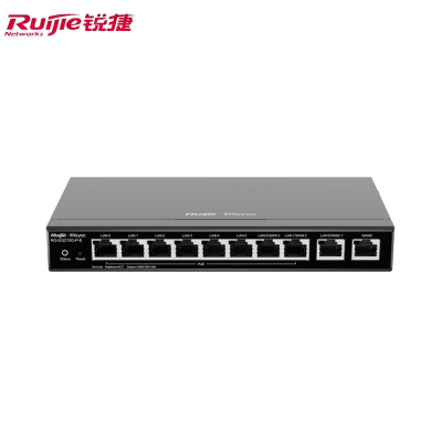锐捷(Ruijie) 千兆路由器 企业级网关路由 双WAN口 无线AC控制器 RG-EG210G-P-E 8口千兆一体机