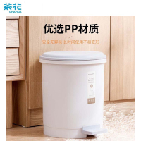 茶花(CHAHUA)圆型脚踏卫生桶 1502 ф25.3cm*26.5cm 颜色随机 单个装
