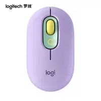 罗技(Logitech)POP MOUSE无线鼠标 蓝牙鼠标 办公鼠标-梦幻色