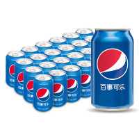 百事可乐 碳酸饮料 甜味 330ml/罐 24罐/箱