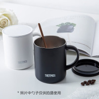 膳魔師(THERMOS)马克保温杯时尚简约带盖咖啡牛奶办公马克水杯白色TJDG-323