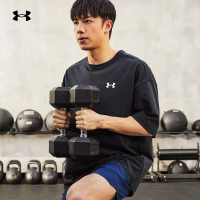 安德玛(UNDERARMOUR)春夏男子宽松训练运动短袖T恤1376560 黑色001