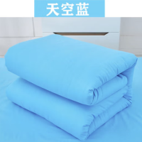 册宣 150×200cm±5cm 防寒保暖热熔被 棉花被子 加厚 单人床上下铺适用 天蓝色