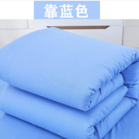 册宣 150×200cm±5cm 防寒保暖热熔被 棉花被子 加厚 单人床上下铺适用 靠蓝色
