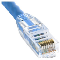 TP-LINK 超五类千兆网线2米网络连接线 工程家用光纤线 电脑宽带监控非屏蔽8芯双绞成品跳线TL-EC5e-2(蓝)