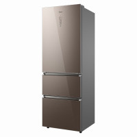 美的 BCD-330WTGPZM 布朗棕-星烁 三门冰箱 330升 多维智能变频家用冰箱