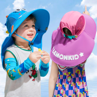 柠檬宝宝UPF50+儿童防晒帽 夏渔夫帽 太阳帽户外遮阳