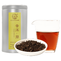 滇香阁普洱茶熟茶散茶黄标罐装90g 勐海茶区一口料普洱熟茶