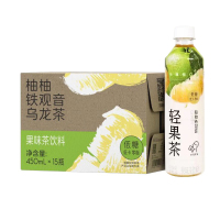 喜茶-A 柚柚铁观音乌龙茶果味茶饮料 轻果茶 低糖零脂饮品 真茶萃取果汁茶饮料 450ml*15瓶 整箱装