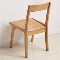 方解实(FANGJIESHI) 北欧现代简约实木椅原木色/胡桃色430×500×770