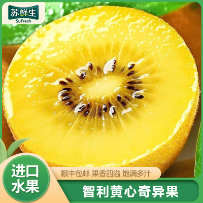 [苏鲜生]智利进口黄心奇异果 20枚 单果70-85g/个 黄心猕猴桃 新鲜水果 奇异果