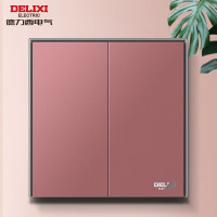 德力西电气(DELIXI ELECTRIC) HN86K2/R CD886系列 一位双控开关(红+耀金)