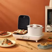 大宇(DAEWOO) 家用小型多功能三明治早餐机 DYZC-D50 米白色