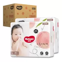 好奇 HUGGIES 铂金装 L76片纸尿裤/尿不湿 整箱装