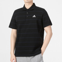 adidas阿迪达斯官方轻运动男装夏季运动休闲短袖POLO衫HE7433 黑色/传奇墨水蓝