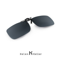 海伦凯勒(HELEN KELLER) 偏光镜男女款驾驶专用太阳眼镜夹片HP801C1灰片(无镜腿)