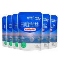 囍诺 桔子树无碘海盐未加碘食用盐320g*6袋