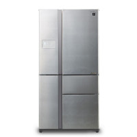 夏普(SHARP)667升SJ-PX80A-SL 五门嵌入式厨房冰箱 泫雅银