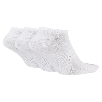 耐克(NIKE)男袜女袜新款三双装运动袜袜低帮透气船袜隐形袜子 SX7678-100