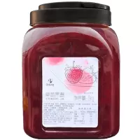 企购优品草莓酱果酱烘焙原料奶茶店专用芒果酱大桶果肉果粒果酱草莓果酱1.3kg/罐