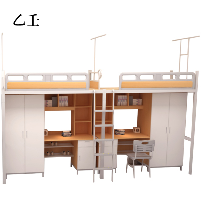 乙壬宿舍寝室公寓组合床二人位4000*900*2100mm