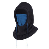 三极 TP6441 冬季保暖面罩骑行滑雪帽子护脸头套围 均码 黑色(LX)