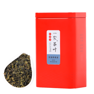 一农茶叶特级浓香型铁观音100g红方罐福建茗茶乌龙茶安溪铁观音