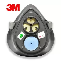 3M 防尘面具3100半面具 防尘防颗粒防雾霾防护面罩(不含配件)一件