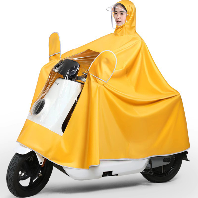 备美电动电瓶摩托车雨衣新款单人加大加厚男女专用高级防暴雨雨披
