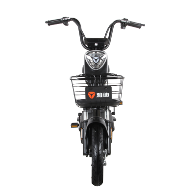 雅迪 乐骑系列 电动自行车 48V12AH电池 新国标 (天目蓝/油光黑)