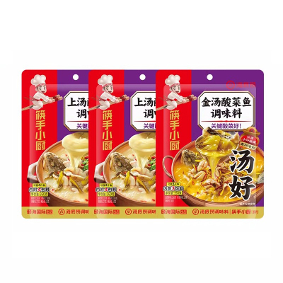 海底捞鱼料组合装 上汤酸菜鱼360g*2+金汤酸菜鱼350g*1