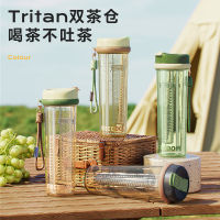 物生物轻旅吸管杯JV012269-0800颜色随机 800ml