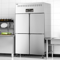 新飞 四门冰箱商用霜纹厨房冷藏冷冻4开门大容量冰箱900L