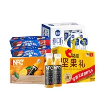 农夫山泉/三元/美丹/洽洽坚果饼干牛奶橙汁组合5L+1.496KG