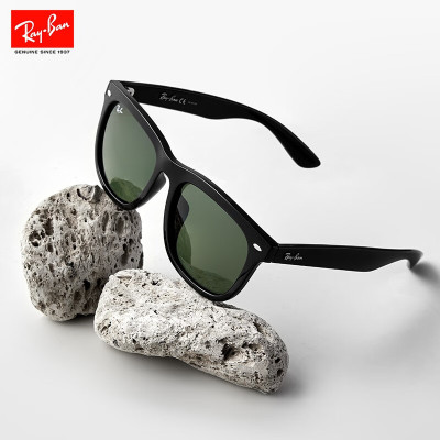 雷朋(RayBan)雷朋太阳镜墨镜男女款复古简约显脸小0RB4260D可定制送男友 601/71黑色镜框绿色镜片