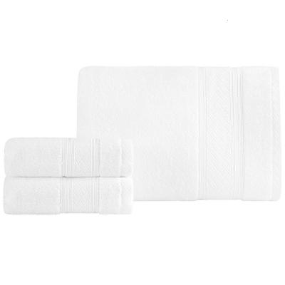 洁丽雅grace白色毛巾浴巾套装W0394+W0393 一浴巾两毛巾 盒装毛巾浴巾
