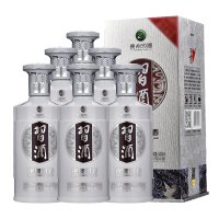 习酒第三代银质 酱香型白酒53度 500ml*6瓶 整箱装 贵州白酒 口粮酒