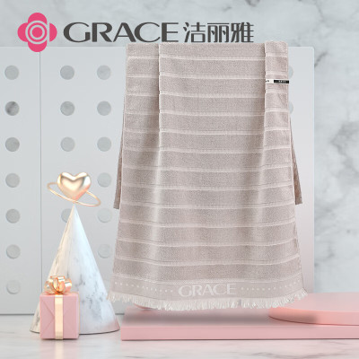 洁丽雅(grace) 浴巾 商旅臻品浴巾1条装 吸水肤柔软浴巾洗澡巾 颜色随机