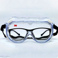 3M 护目镜1623AF 防化学飞溅眼镜 骑车防风沙眼罩 劳保工人防护眼镜 1副护目镜