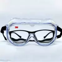 3M 护目镜1623AF 防化学飞溅眼镜 骑车防风沙眼罩 劳保工人防护眼镜 1副护目镜