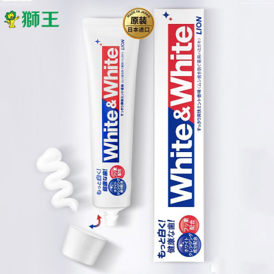 狮王(lion)牙膏WHITE WHITE进口大白葡萄柚小苏打美白牙膏