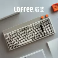 洛斐LOFREE OE918小方98三模机械键盘 复古灰