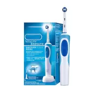 电动牙刷成人 圆头牙刷情侣礼物充电式 D12清亮型 日常清洁(含刷头*1)博朗精工 蓝色