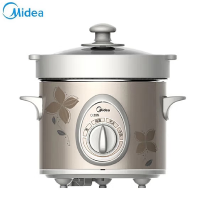 美的(Midea)电炖锅 自动保温防溢一键炖煮立体环绕加热家用 2L