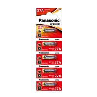 松下(Panasonic)23A12V/27A12V适用于车库门卷闸门卷帘门电动门遥控器高伏小电池