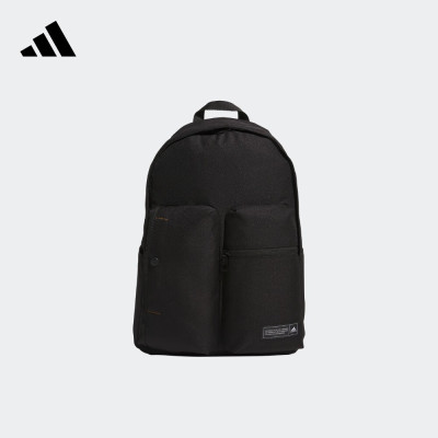 adidas阿迪达斯官方男女新款大容量简约运动双肩背包 黑色 NS
