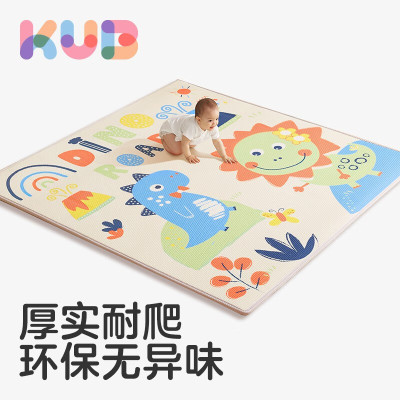 可优比(KUB)宝宝爬爬垫儿童爬行垫加厚环保婴儿XPE客厅家用泡沫地垫 [双面PE膜]动物狂欢 1.8m*2m*1cm