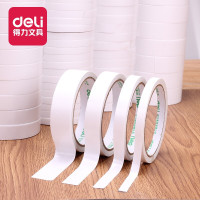 得力(deli) 30404 9mm高粘性棉纸双面胶带 强力双面胶 10卷/组