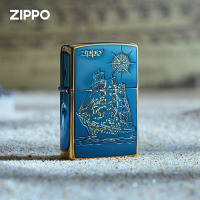 ZiPPO之宝(ZIPPO)打火机 航海图-熏金 LCO-0357 煤油防风火机