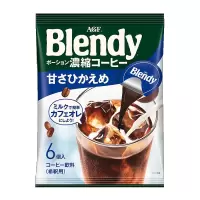 AGF咖啡液 微甜口感 18g*6颗速溶浓缩咖啡液胶囊冷萃冰咖啡日本进口